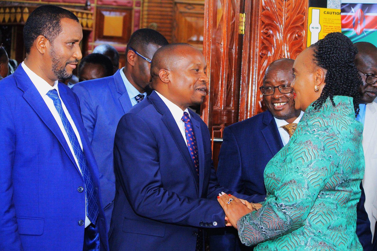 Rozaah Akinyi Buyu with Kithure Kindiki