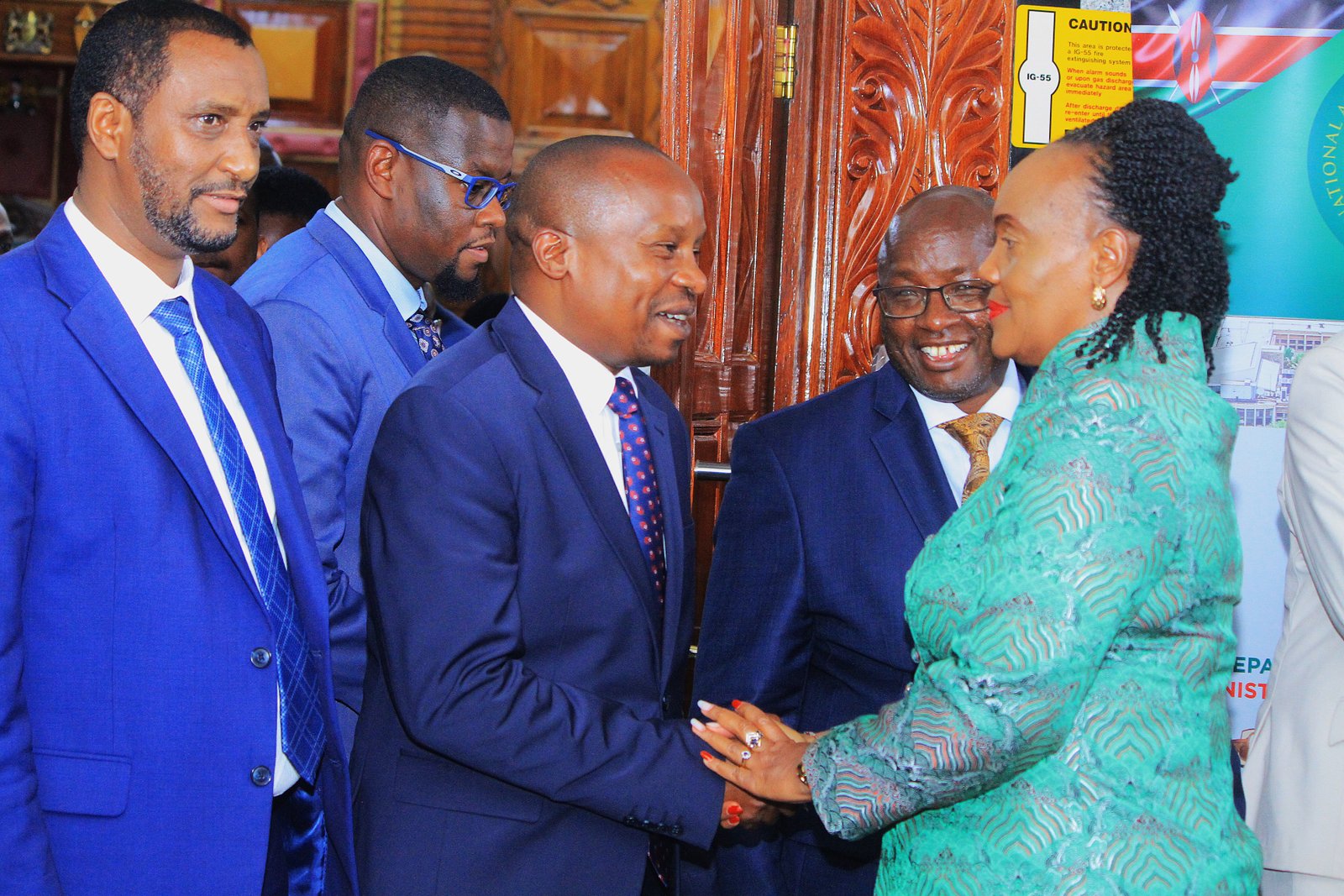 Rozaah Akinyi Buyu with Kithure Kindiki