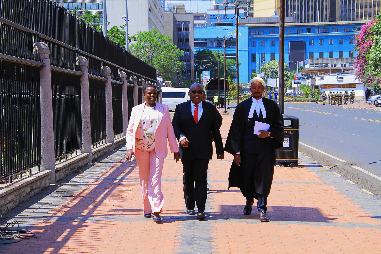 Sarah Paulata Korere with Francis Ole Kaparo