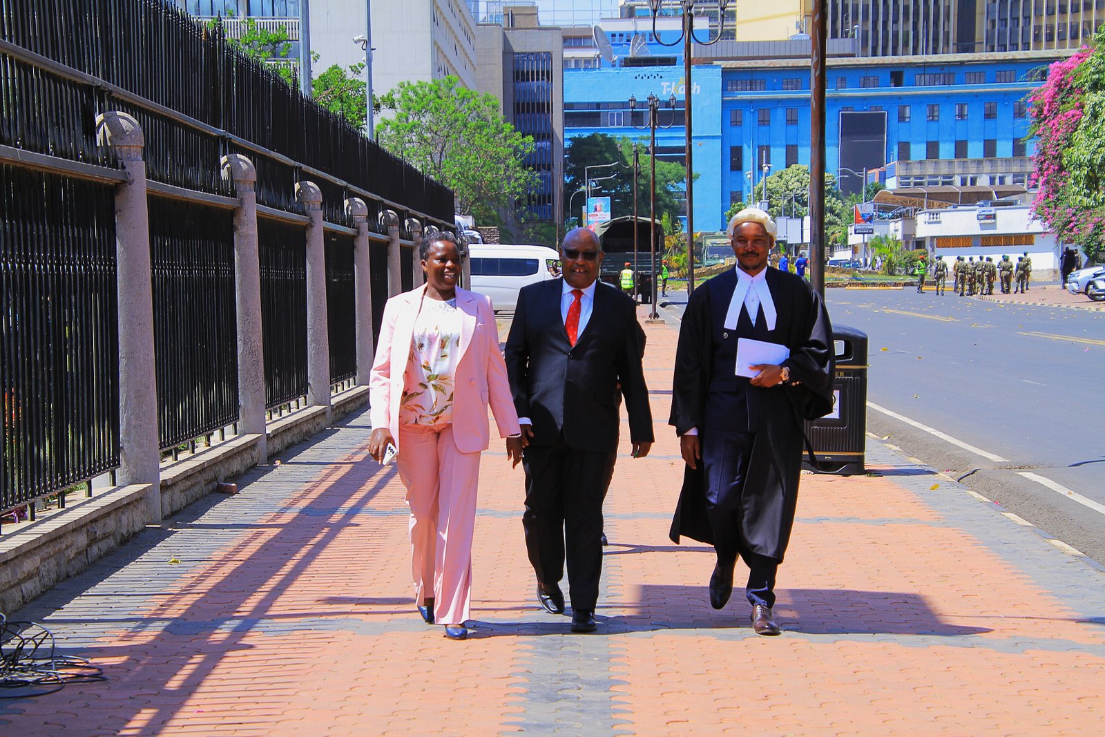 Sarah Paulata Korere with Francis Ole Kaparo