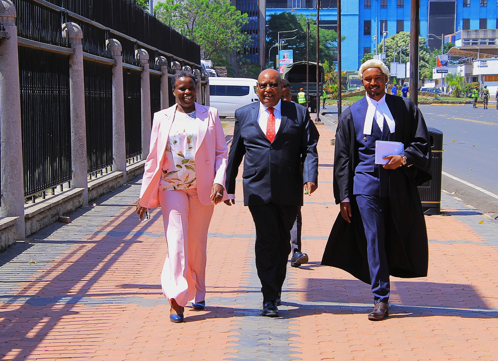 Sarah Paulata Korere with Francis Ole Kaparo
