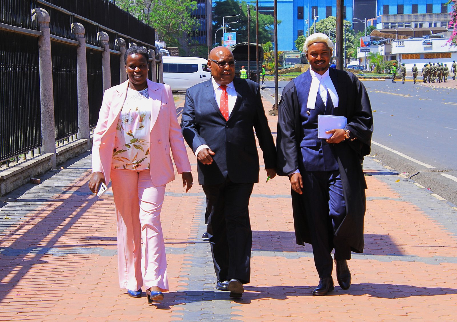 Sarah Paulata Korere with Francis Ole Kaparo