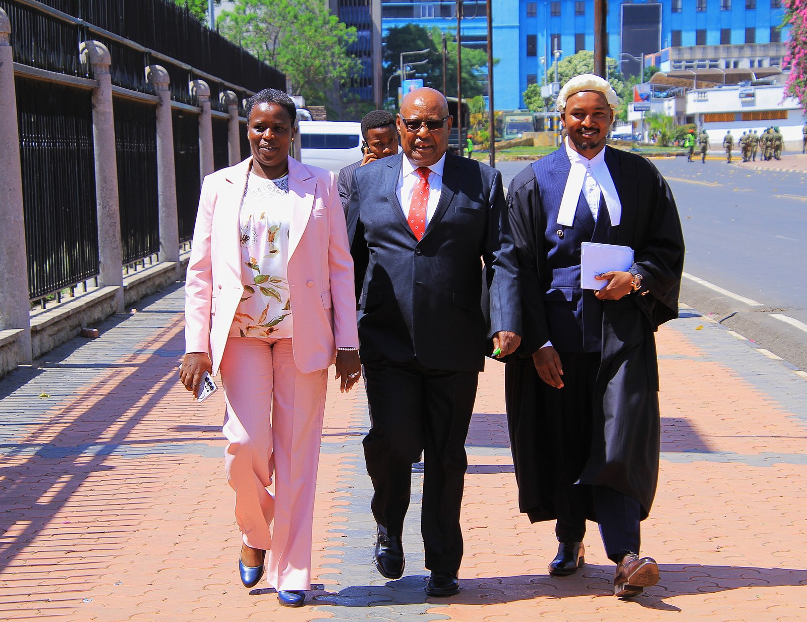 Sarah Paulata Korere with Francis Ole Kaparo