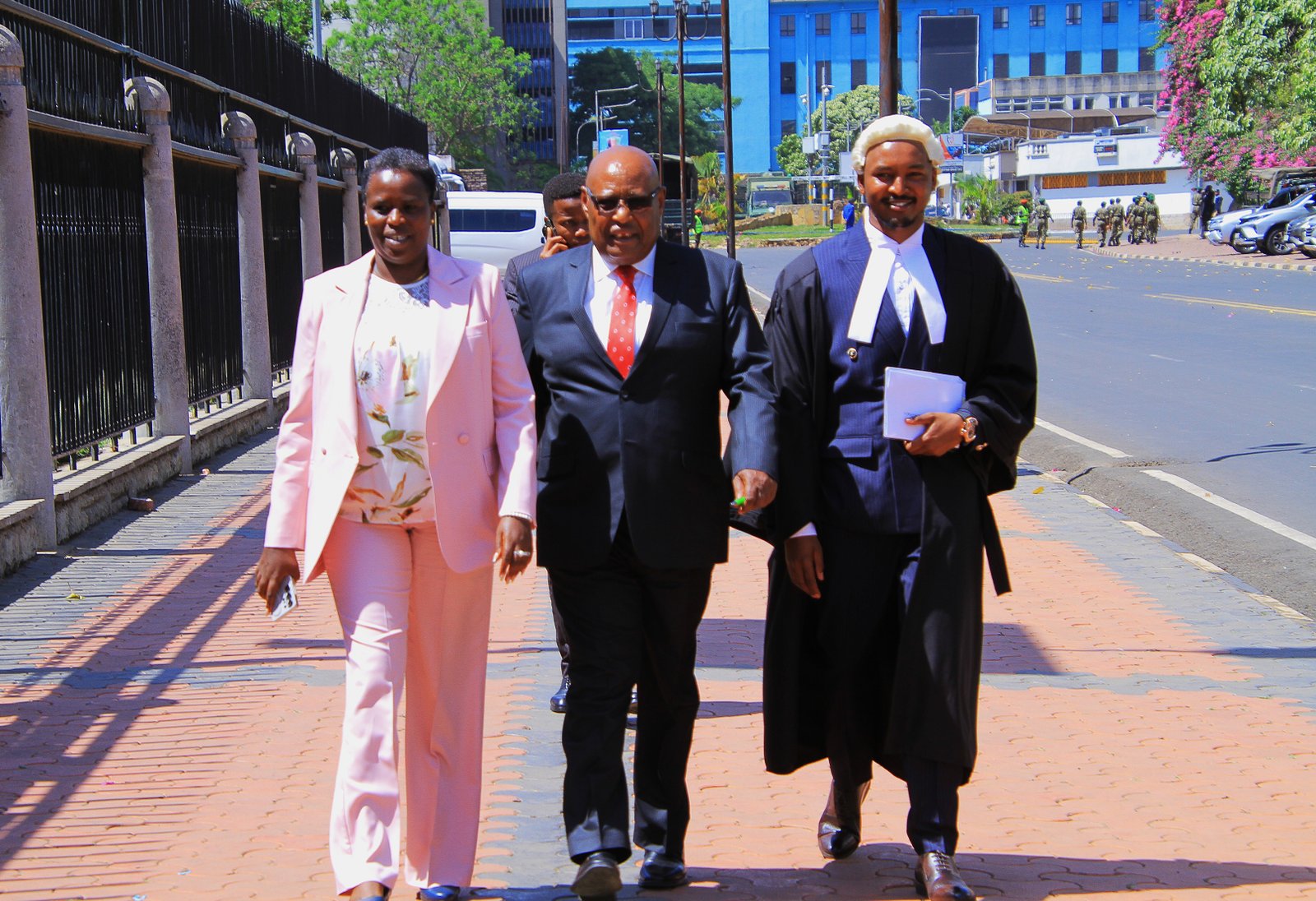 Sarah Paulata Korere with Francis Ole Kaparo