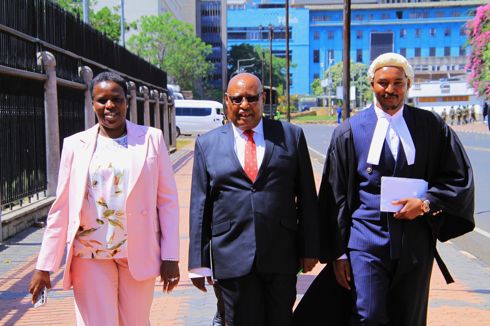 Sarah Paulata Korere with Francis Ole Kaparo