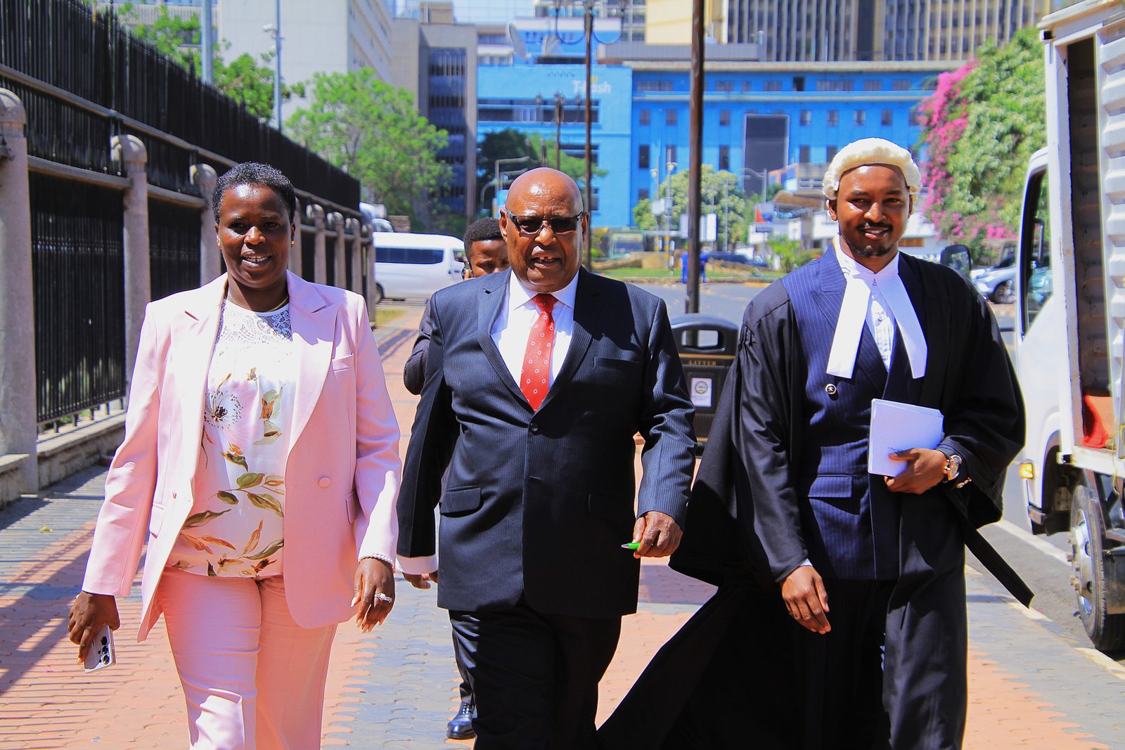 Sarah Paulata Korere with Francis Ole Kaparo