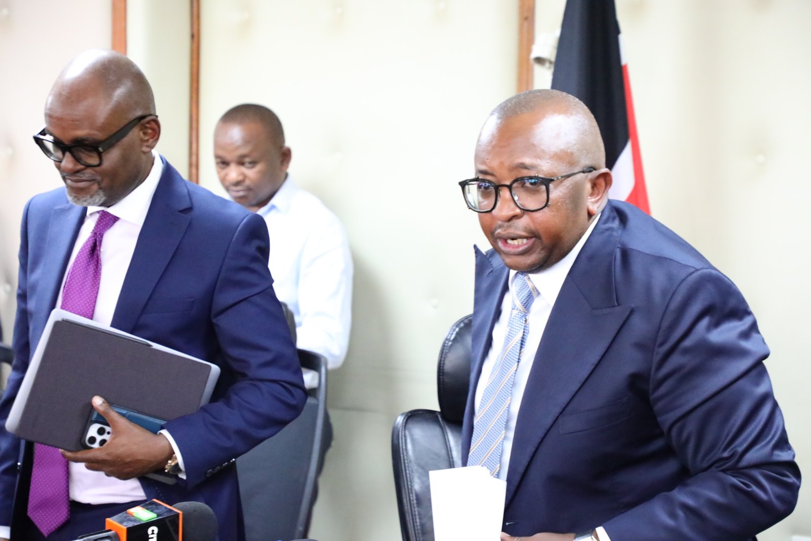 Charles Hinga with Joe Mutugu
