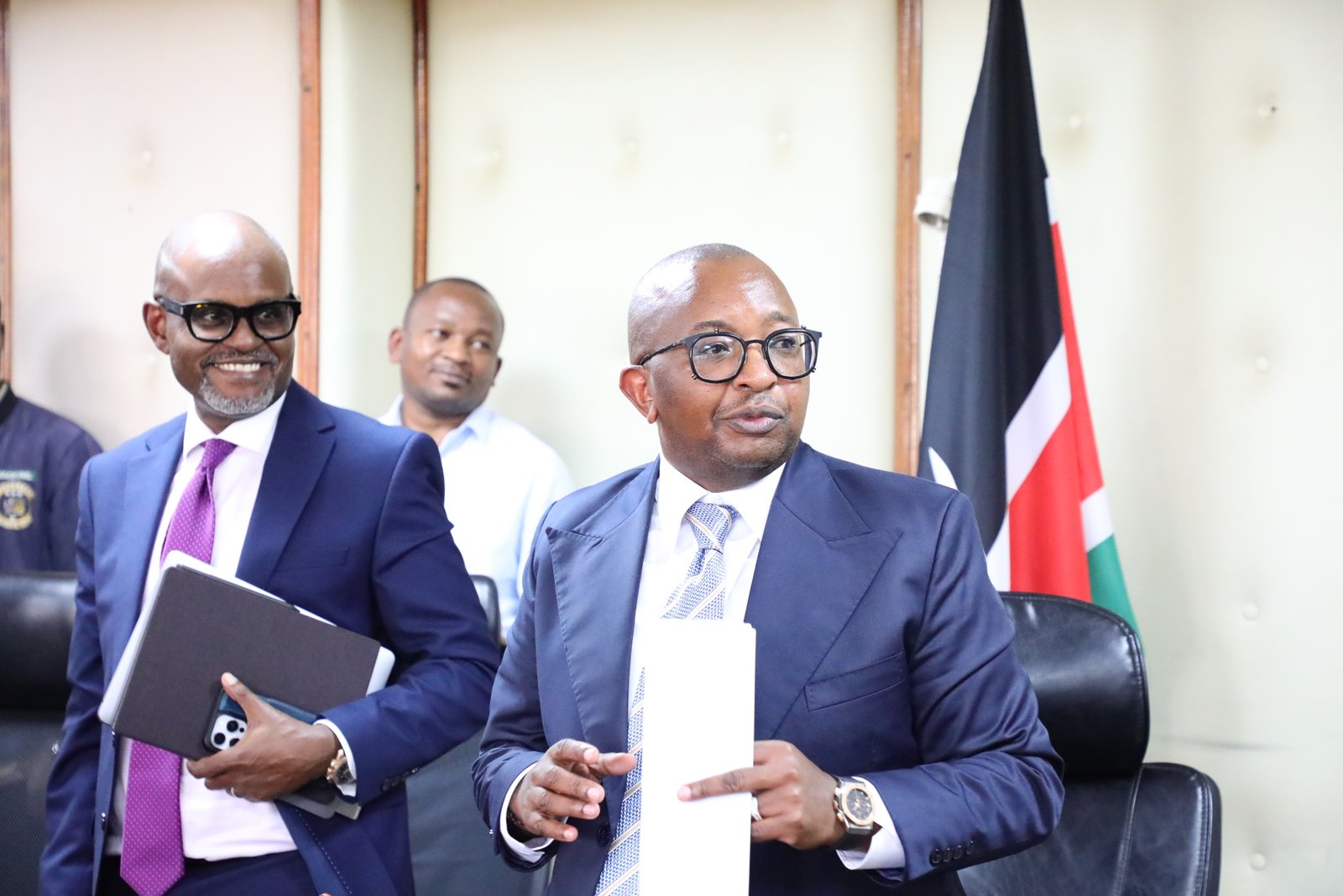 Charles Hinga with Joe Mutugu