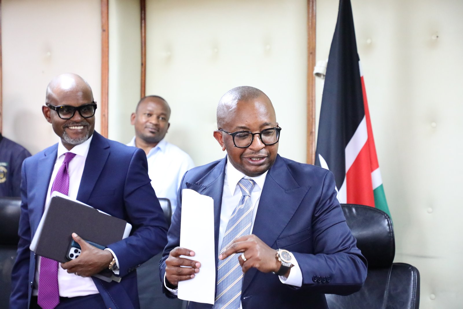Charles Hinga with Joe Mutugu