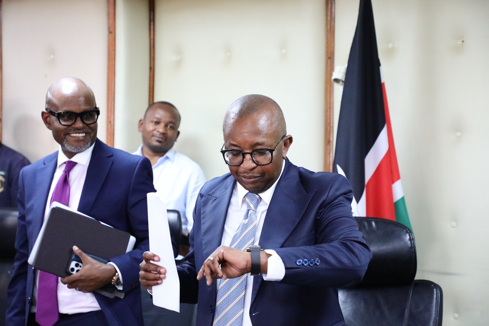 Charles Hinga with Joe Mutugu