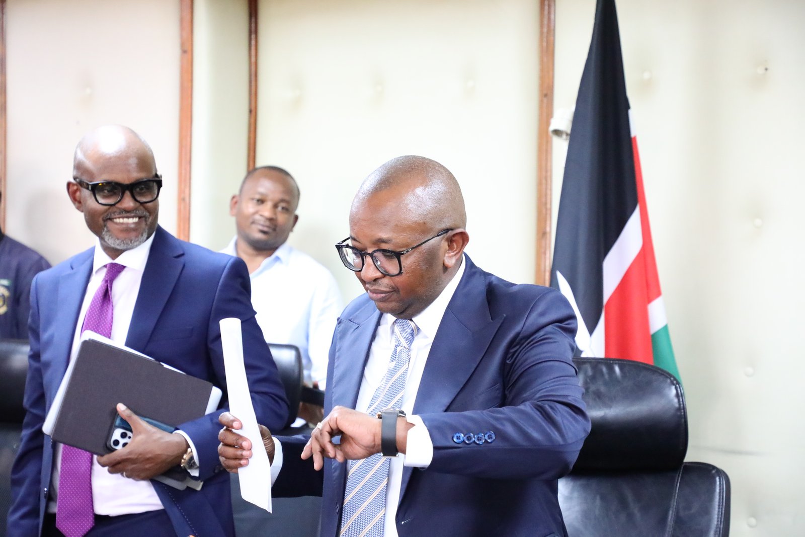 Charles Hinga with Joe Mutugu