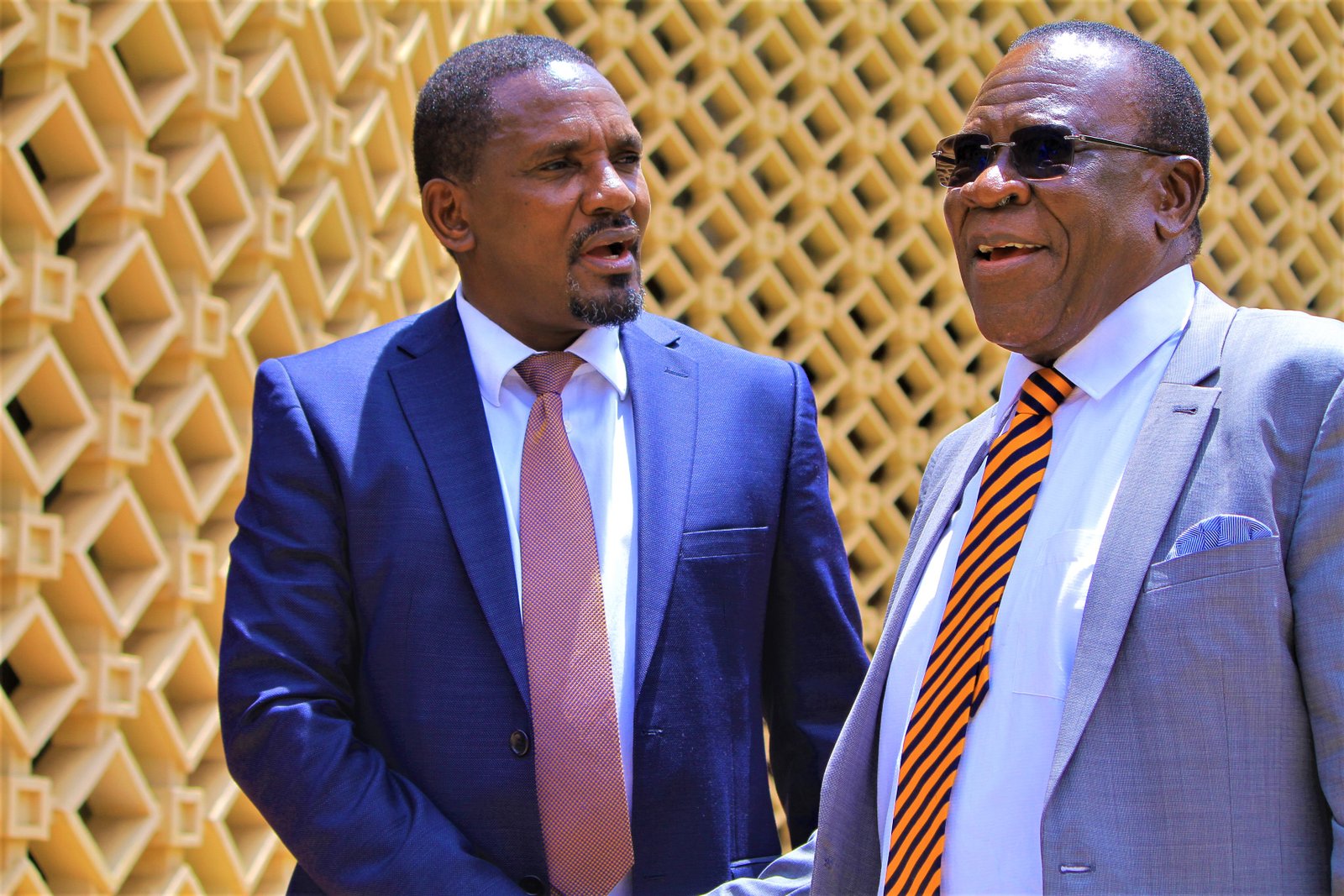 Johnson Manya Naicca with Elisha Odhiambo
