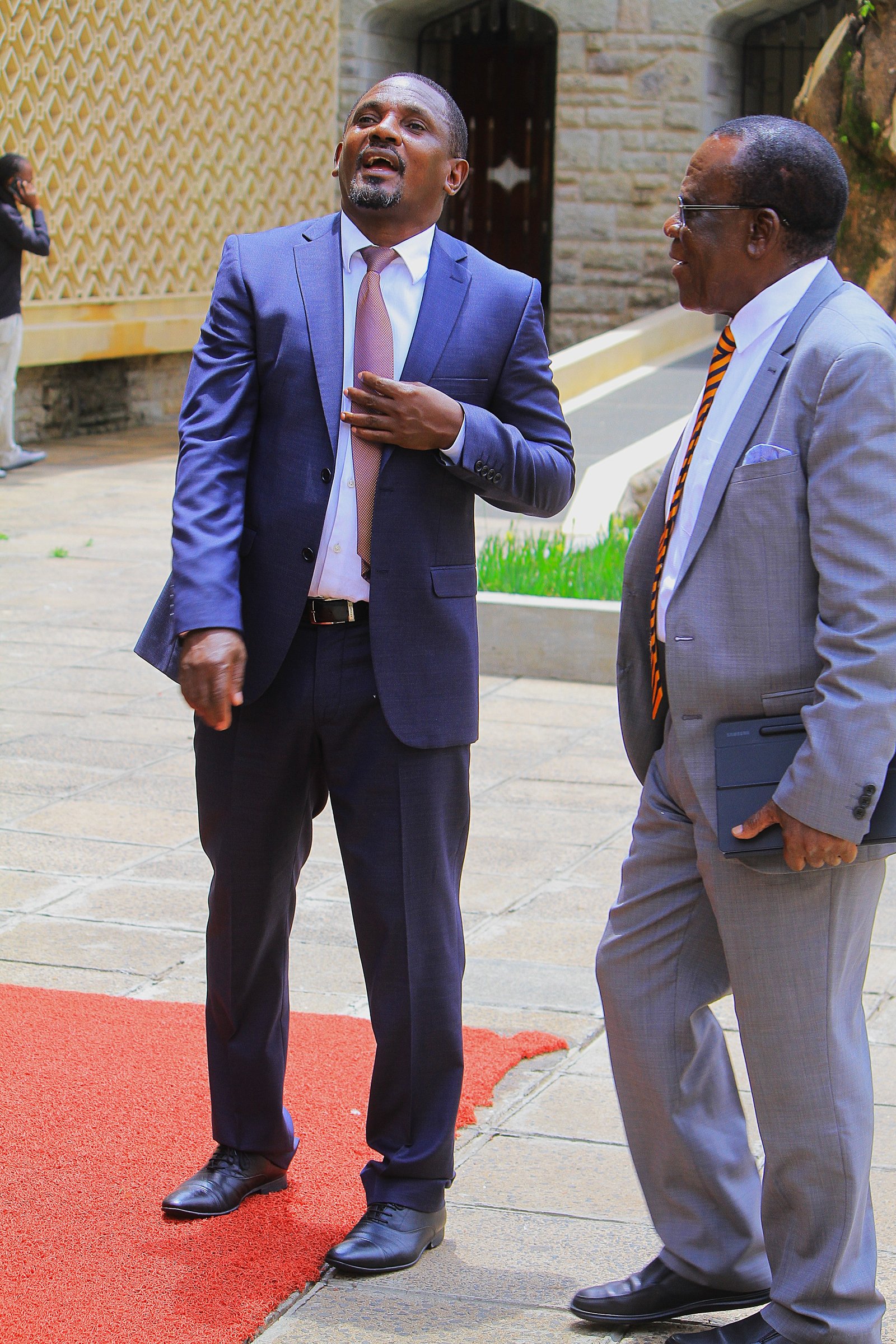 Johnson Manya Naicca with Elisha Odhiambo