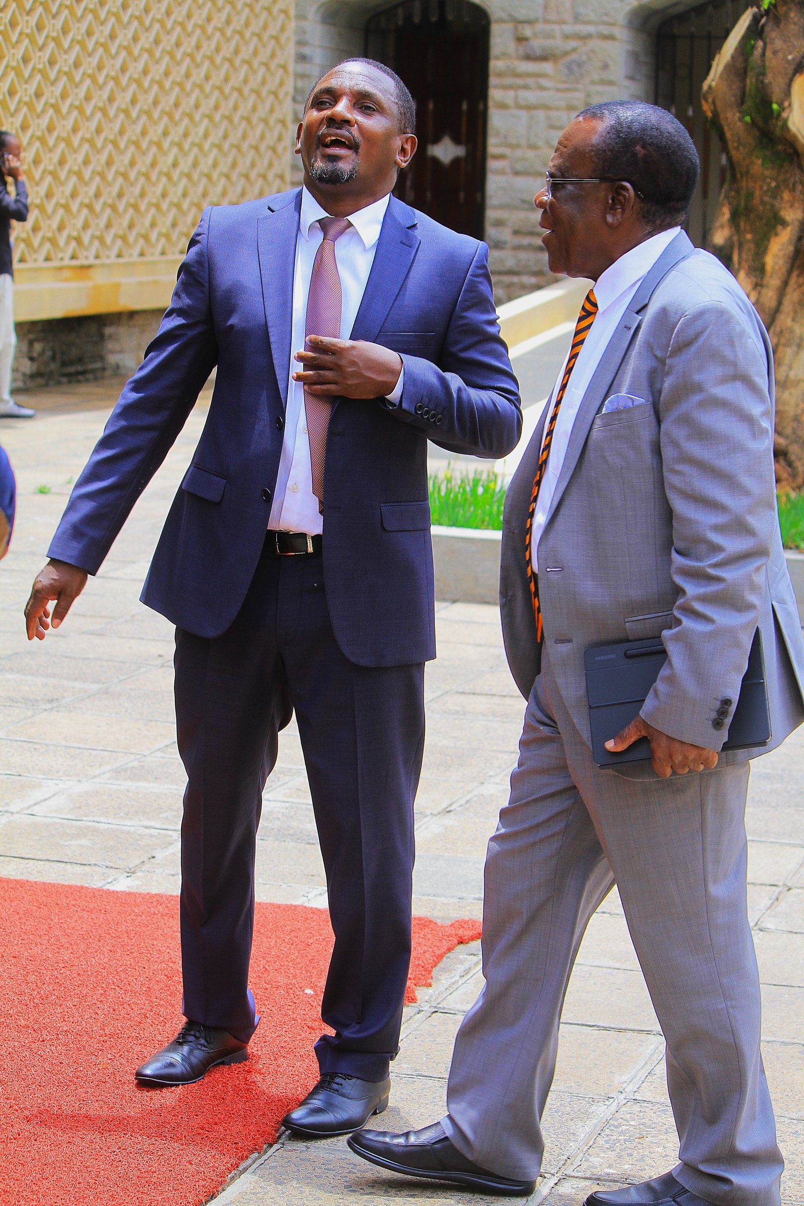 Johnson Manya Naicca with Elisha Odhiambo