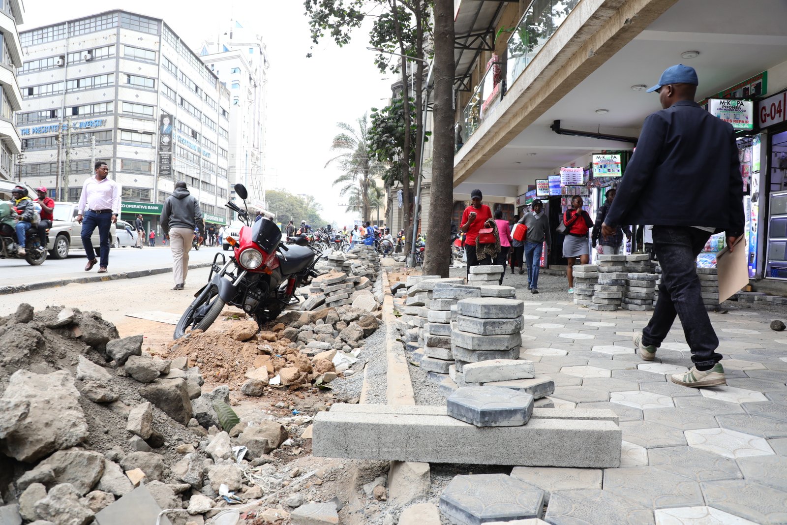 Nairobi CBD Cabro Placement