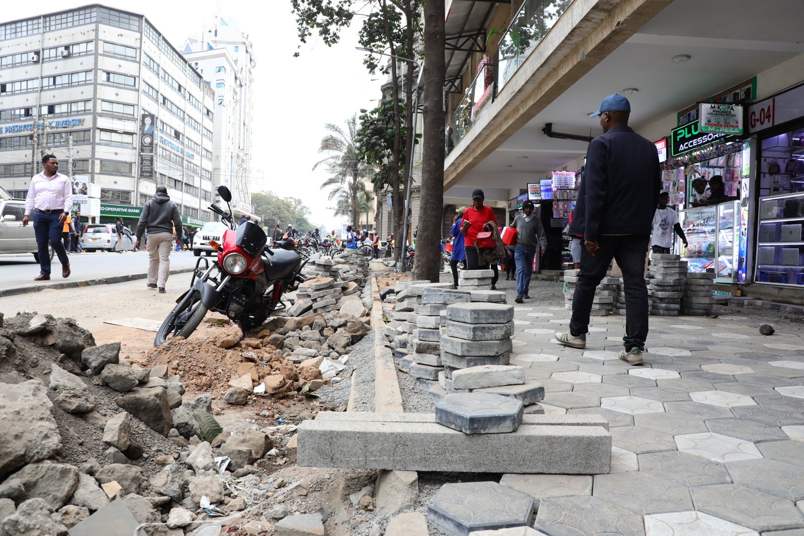 Nairobi CBD Cabro Placement