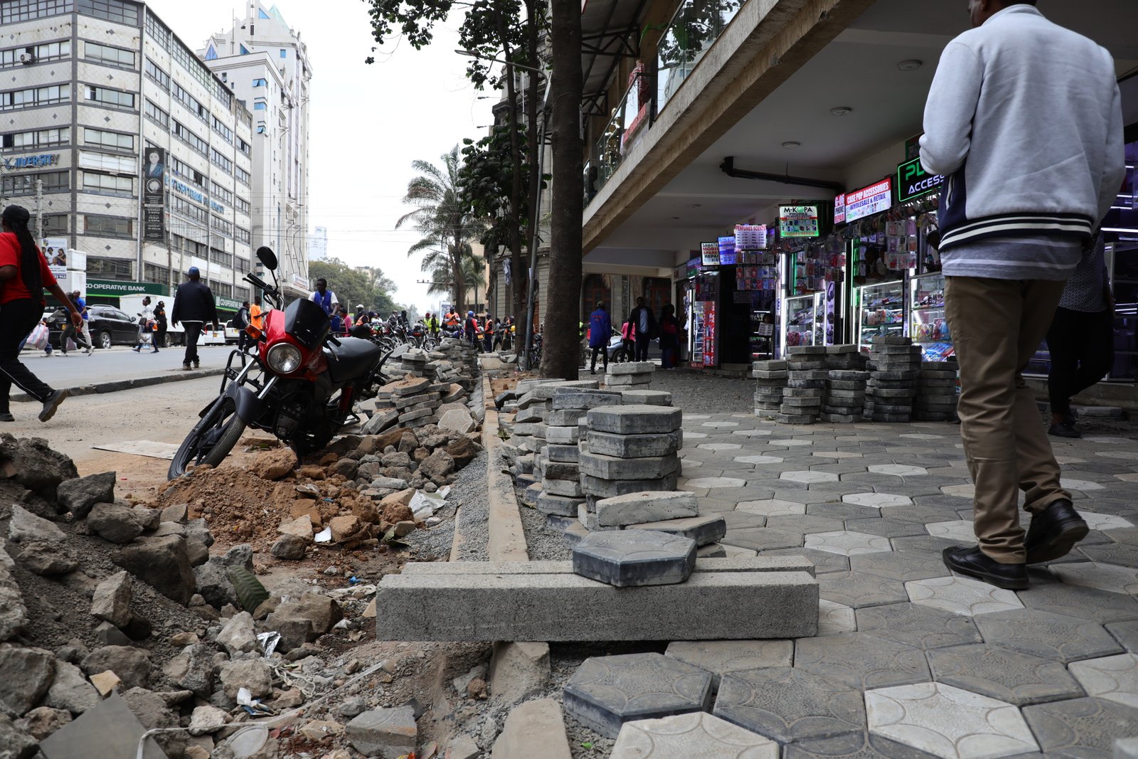 Nairobi CBD Cabro Placement