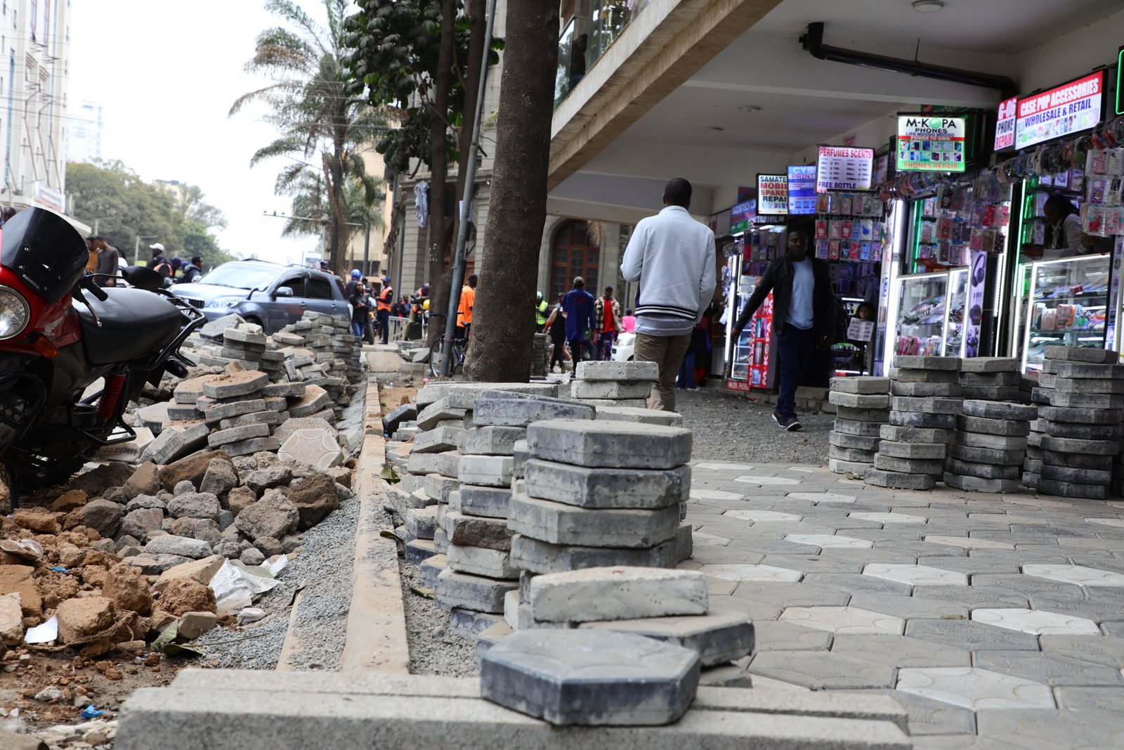 Nairobi CBD Cabro Placement