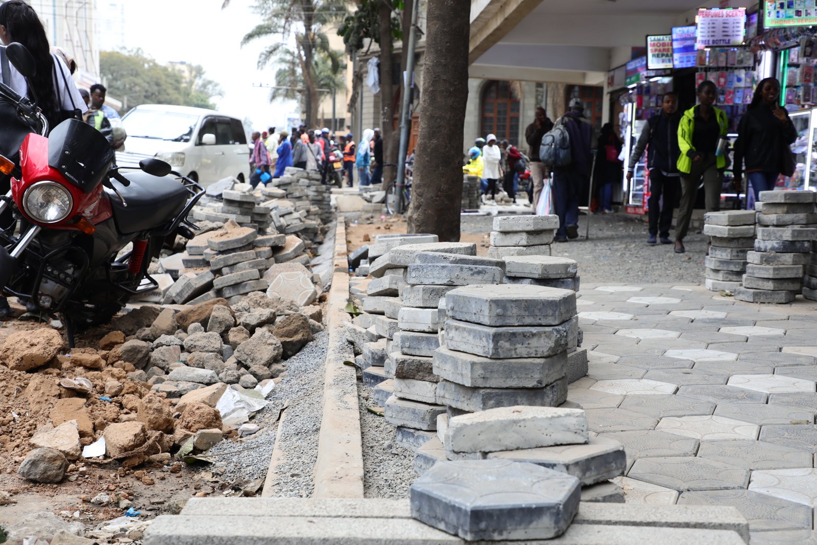 Nairobi CBD Cabro Placement