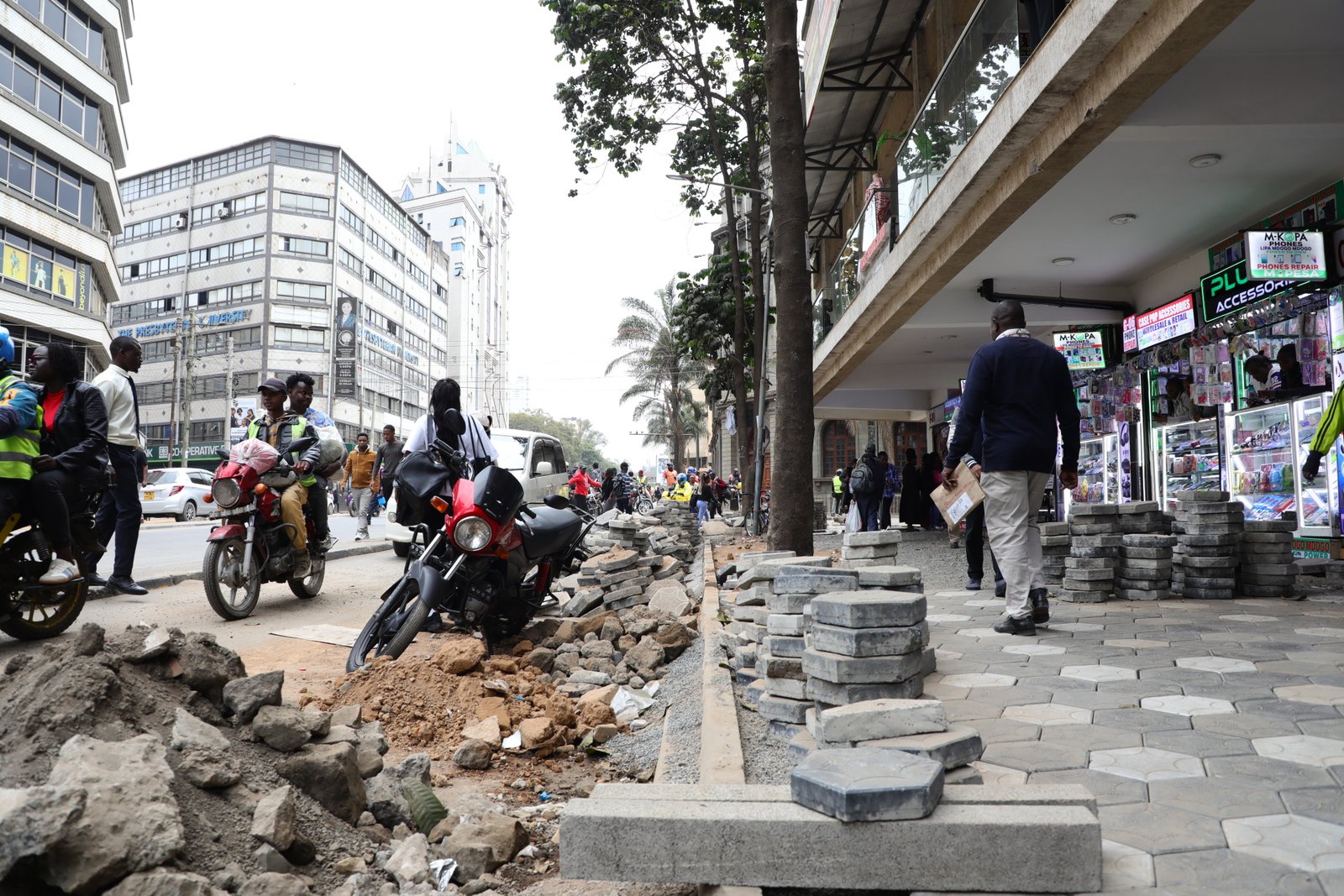 Nairobi CBD Cabro Placement