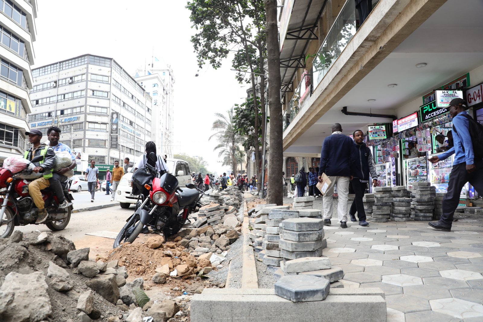 Nairobi CBD Cabro Placement