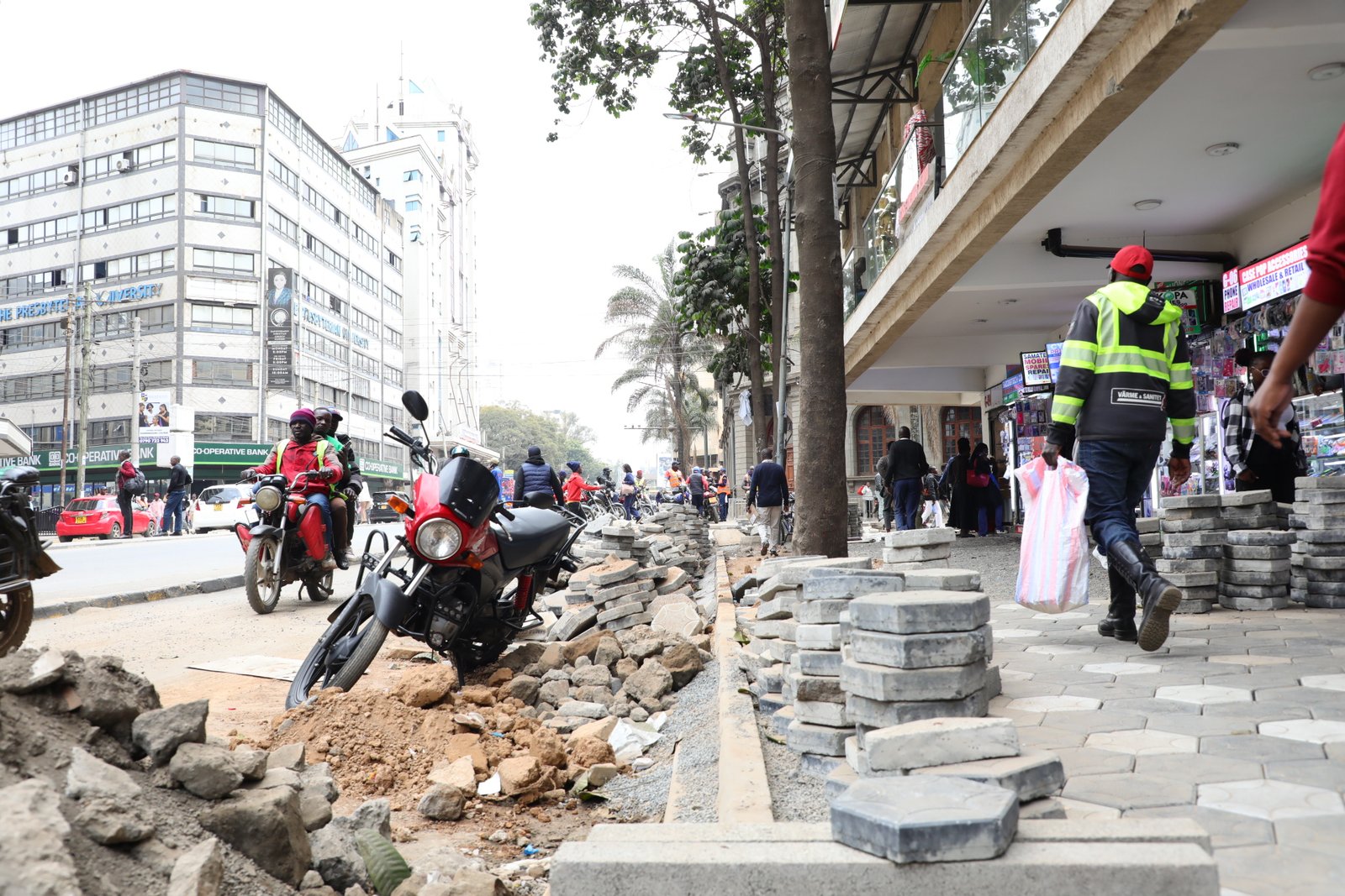 Nairobi CBD Cabro Placement