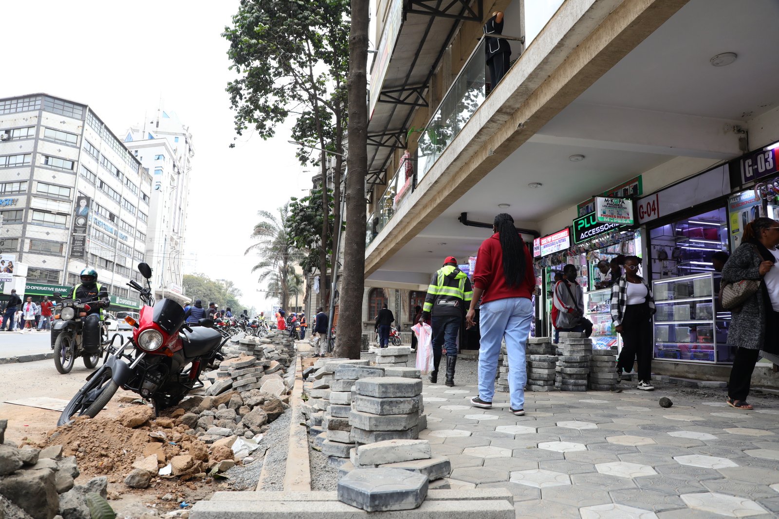 Nairobi CBD Cabro Placement