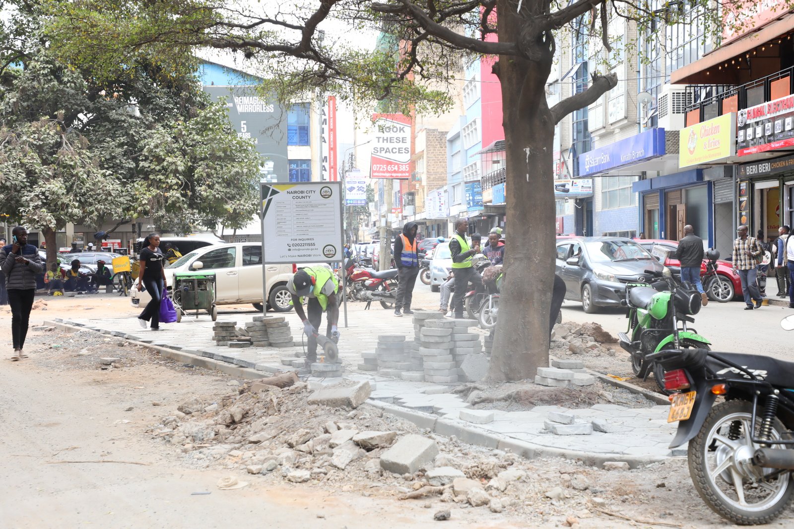 Nairobi CBD Cabro Placement